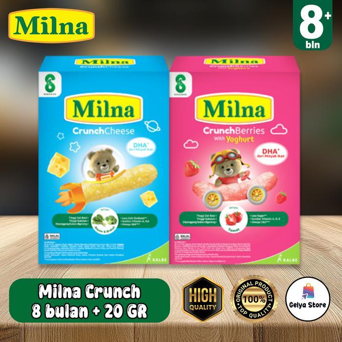 Milna Crunch Snack Bayi 20Gr - Cemilan Bayi 8 Bulan+
