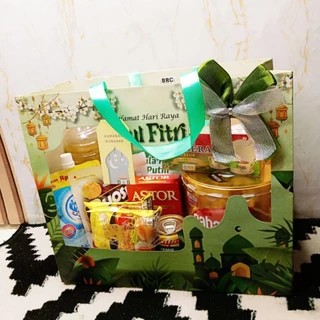 Paket sembako premium / Paket hari raya box paperbag / paket lebaran / paket sembako hemat paket leb