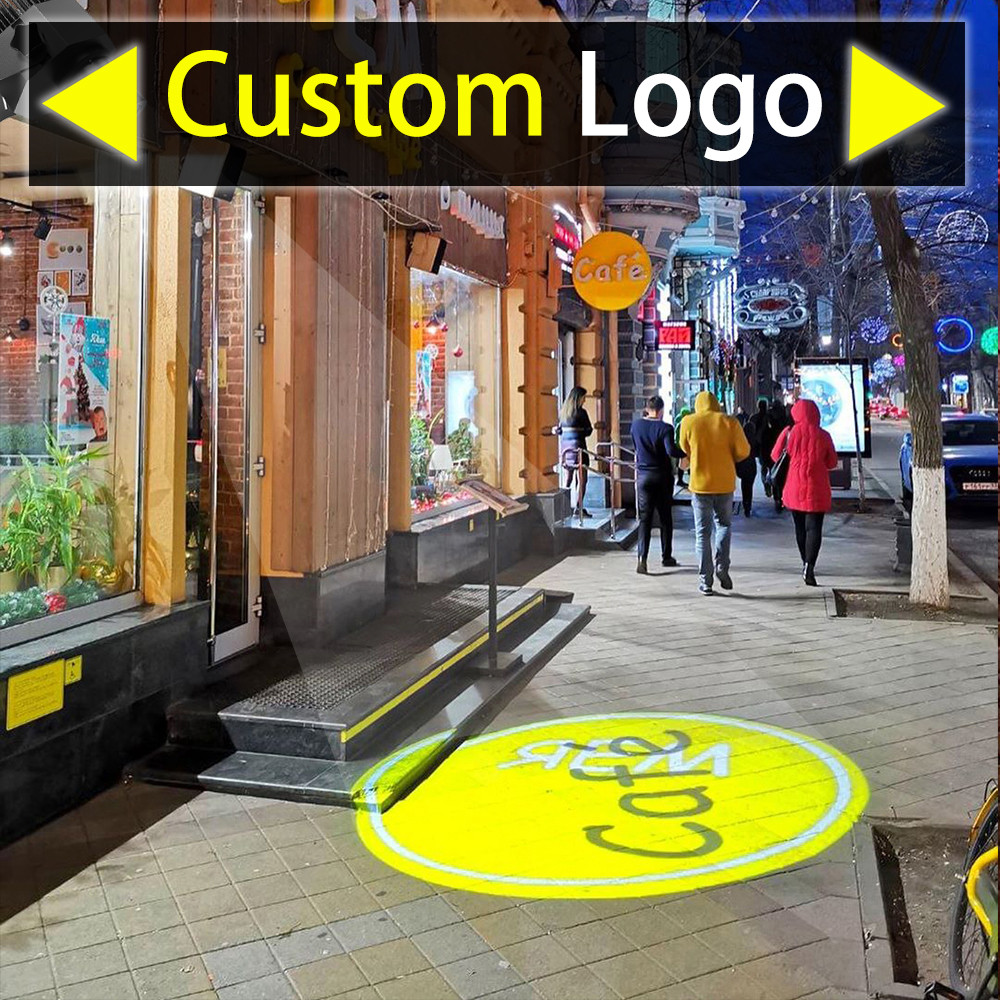 Advertising Gobo Projector Custom Logo Lights Outdoor LED Projector Ip67 Hd Rotating Customize Logo