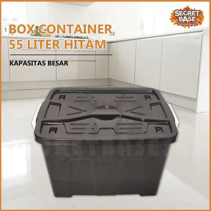 BOX CONTAINER 55 LITER + RODA - KONTAINER BOX PLASTIK / CONTAINER BOX BESAR