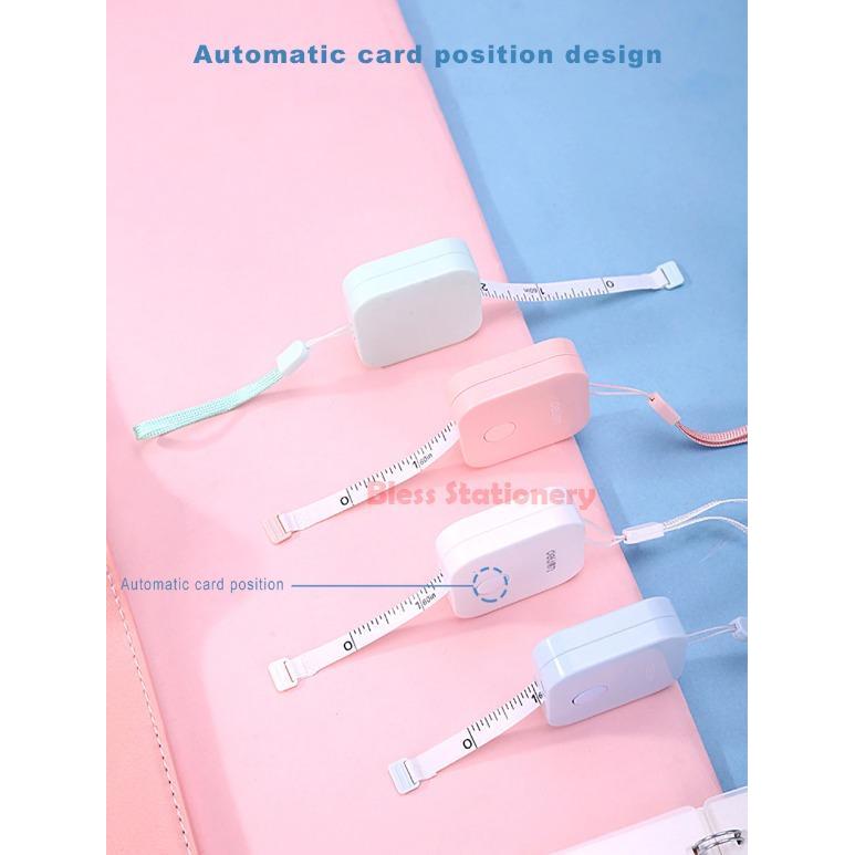 "New" Meteran bahan DELI Meteran baju Meteran gulung Meteran kain Meteran badan Mini measuring Tape