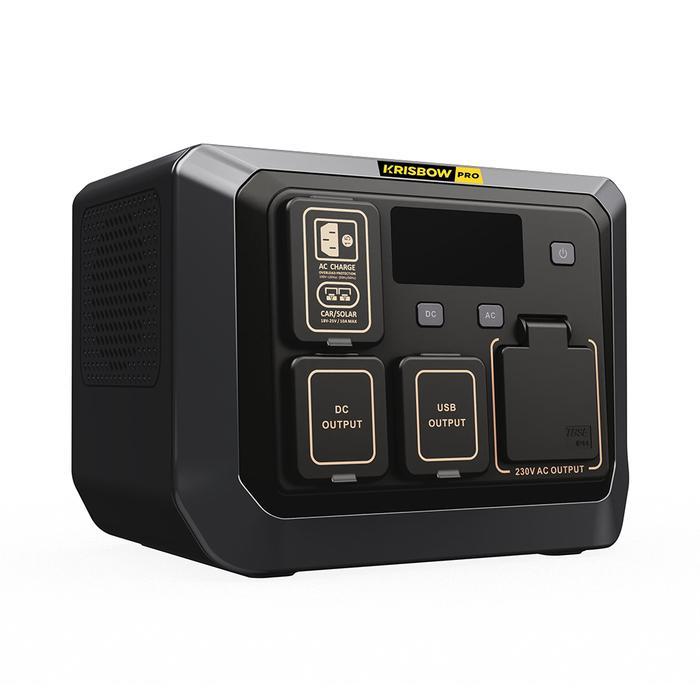 Promo Krisbow Power Station Baterai Portable 600 Watt Xpps600 - Hitam