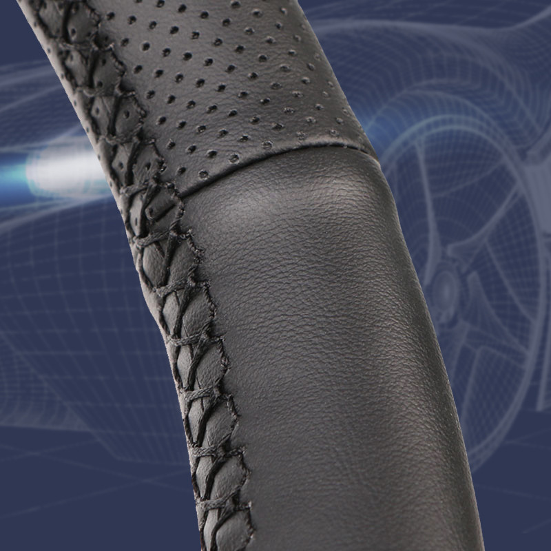 Car Steering Wheel Cover For Peugeot 206 1998-2005 206 SW 2003-2005 206 Napa Leather Steering Wrap