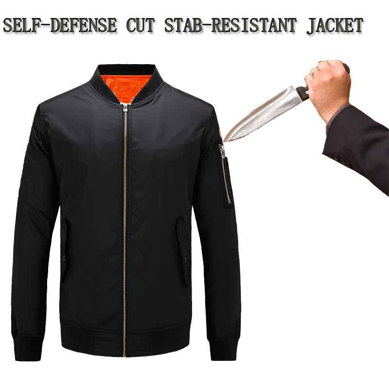Tactical Self-Defense Anti-Cutting Stab-Resistant Jacket Flexible Invisible Police Fbi Anti-Hacking 