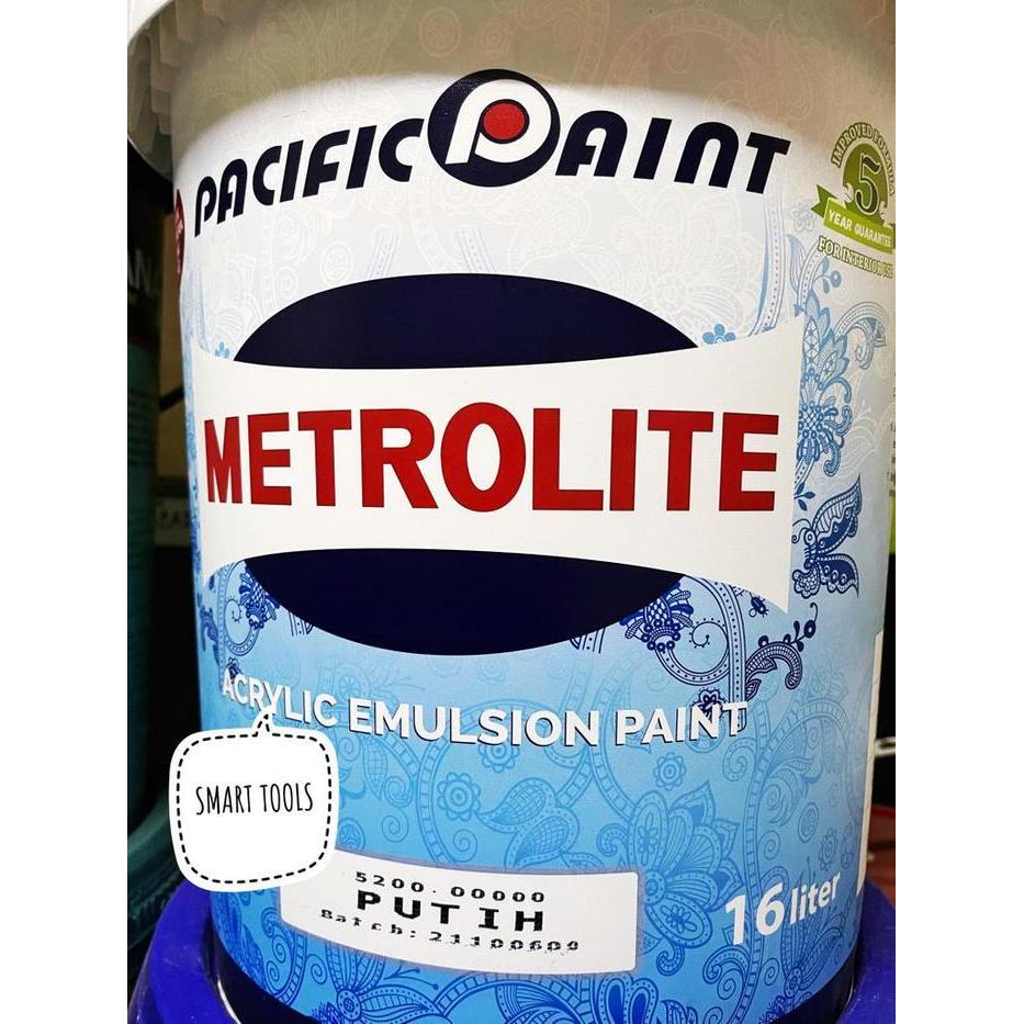 CAT TEMBOK PUTIH METROLITE METROLIT PUTIH 25 KG / 16 LITER Gratis Ongkir