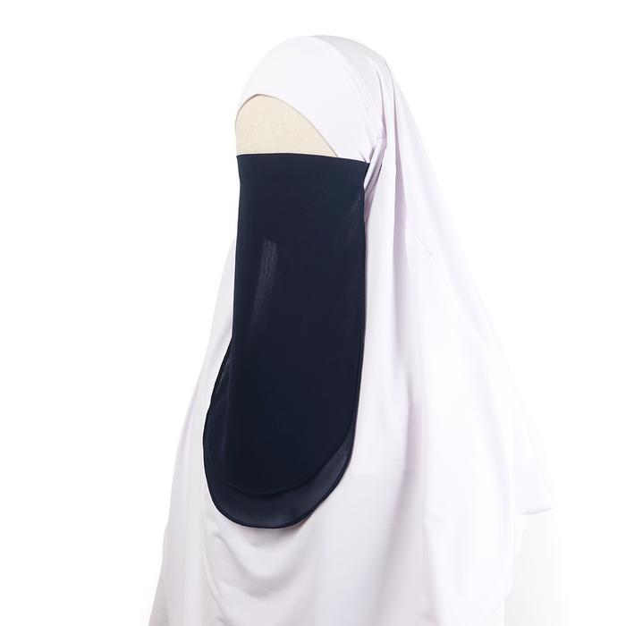 Nusseyba - Kafia Cadar - Cadar 2 Layer Bahan Babydoll - Niqob Kerudung Muslimah Khimar Instan Syari