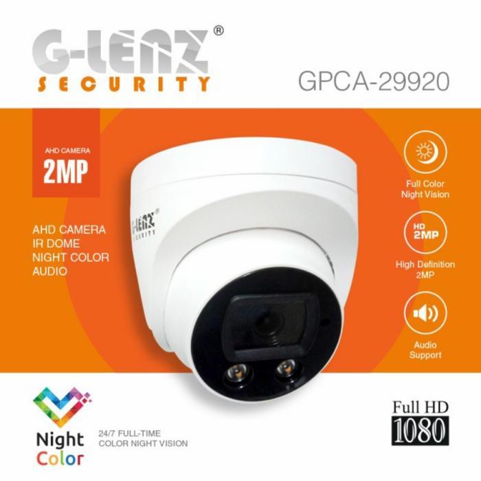 Terlaris GLENZ CCTV 2MP KAMERA CCTV INDOOR +AUDIO MIC COLORVU MLM WARNA 24JAM SALE