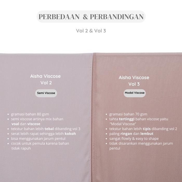 Hijabqa - Aisha Viscose Pashmina (Aisha Ibrahim X Hijabqa)