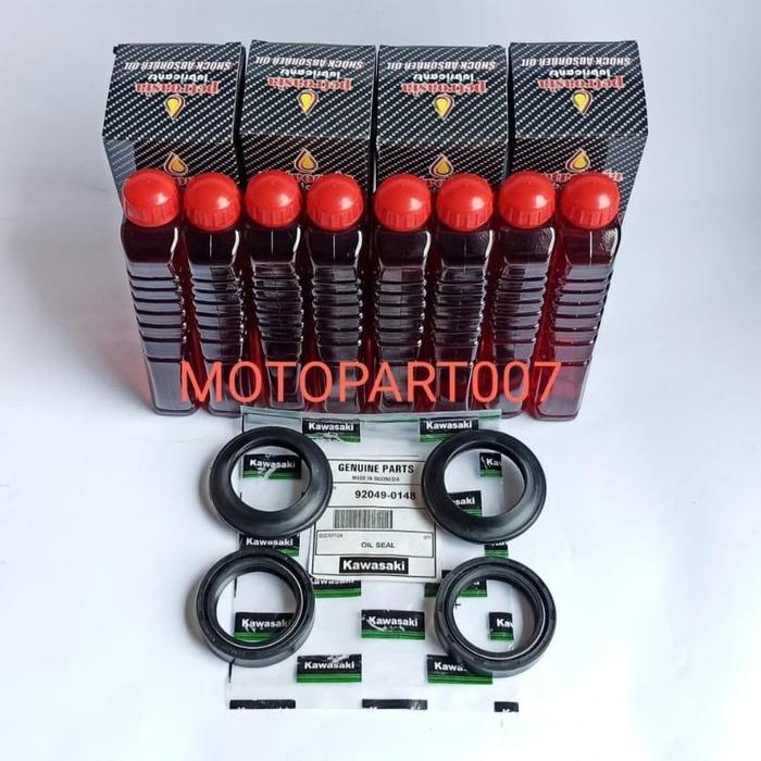 TAHAN LAMA OLI SHOCK DAN SEAL SHOCK SET KAWASAKI KLX UP SIDE DOWN D-TRACKER USD SIAP PASANG
