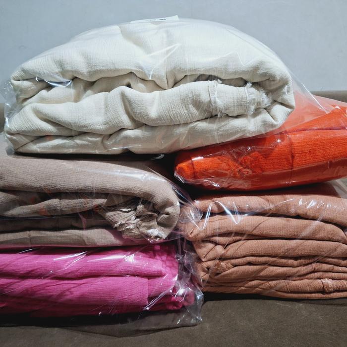 Kain Bahan silk Rayon crinkle / sutra rayon crinkle import