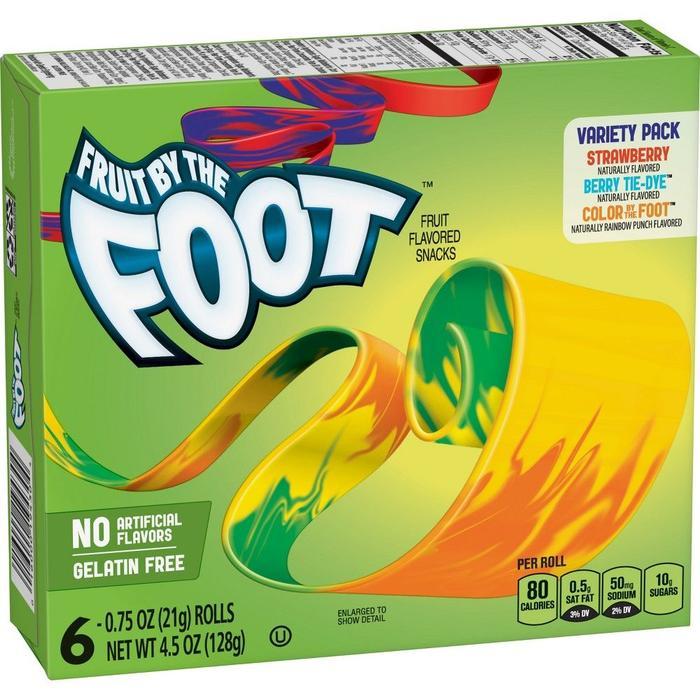 FRUIT ROLL UPS - FRUIT BY THE FOOT - SUPER SOUR GUSHERS FRUIT FLAVORED
