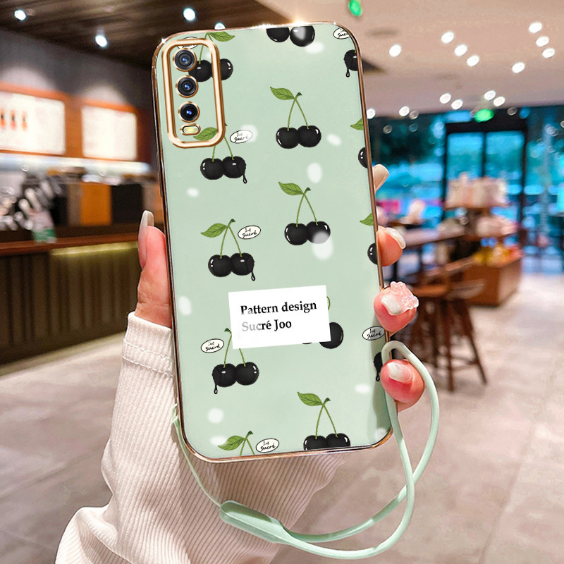 Casing Hp Untuk VIVO Y20 Y20s Y20i Y12A Y20S M Y20S D Y20S G Y11s Y30G Case HP Casing pola ceri Kesi