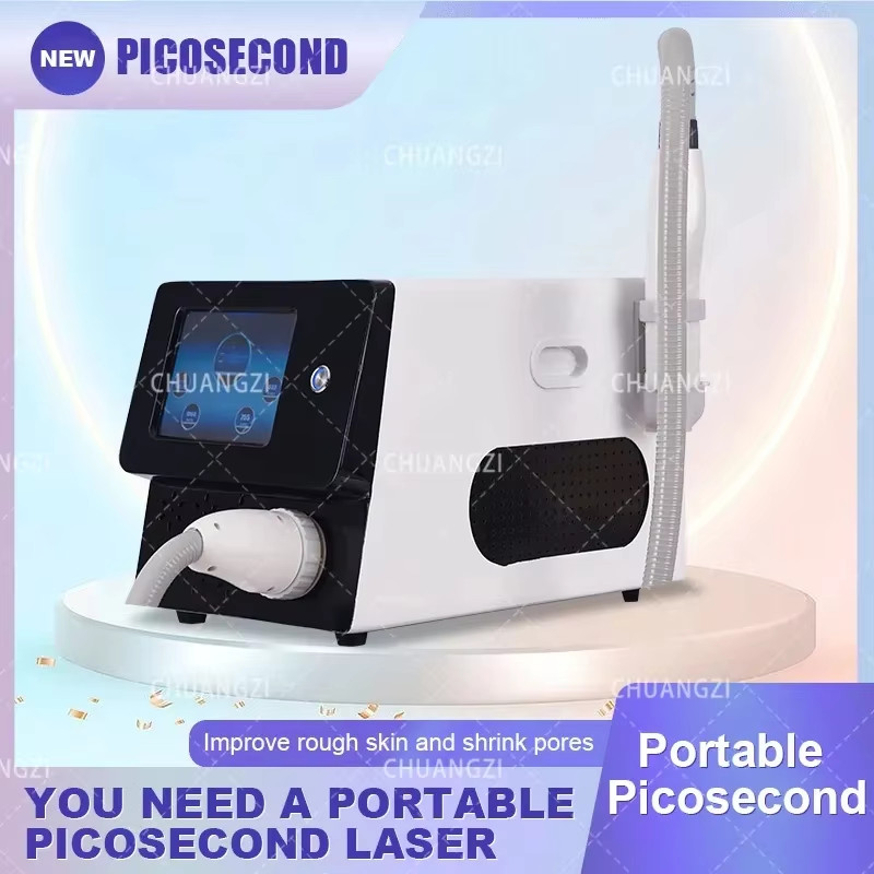 Picosecond nd yag laser 1064+532+755+1320 Beauty pico tattoo remvoal q switched machine