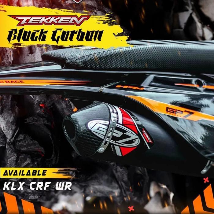 GP7 TEKKEN BLACK CARBON STANDAR Knalpot
