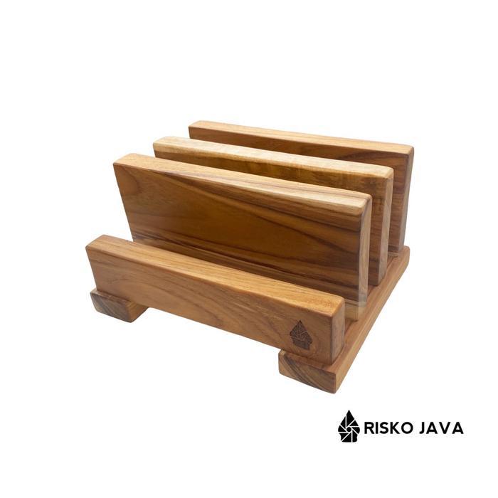 ABISATYA - Rak Talenan Kayu Jati / Rak Dapur Kayu Jati / Rak Serbaguna
