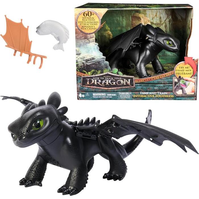 Terbaru Dreamworks Dragons How To Train Your Dragon, Tame & Train Interactive Toothless, Dragon Toy