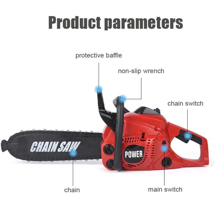 YUNLEOToys Mainan Simulasi Mesin Gergaji Elektrik Untuk Anak Laki Alat Perkakas Tukang Gergaji