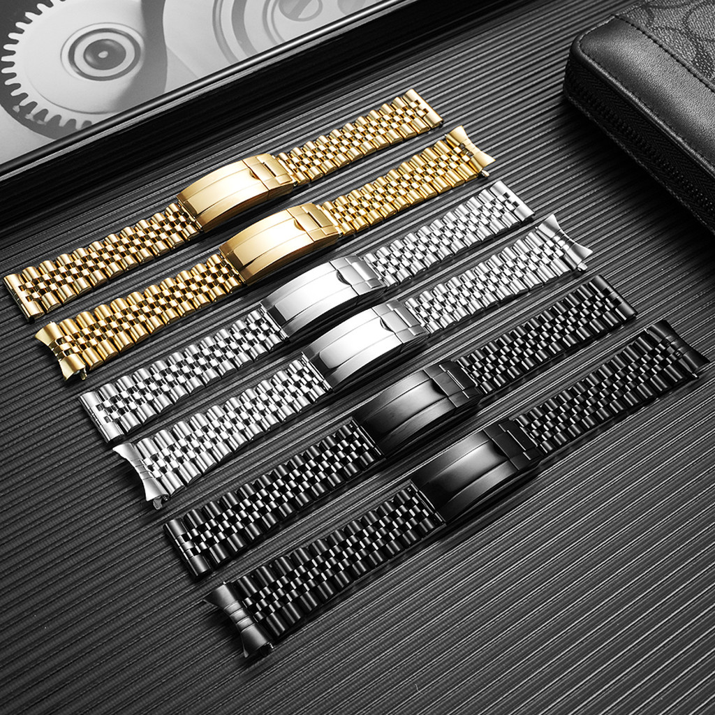 20mm 22mm Solid Stainless Steel Watch Band for Tudor Black Bay 58 Red/Blue/Black & Casio MDV106-107