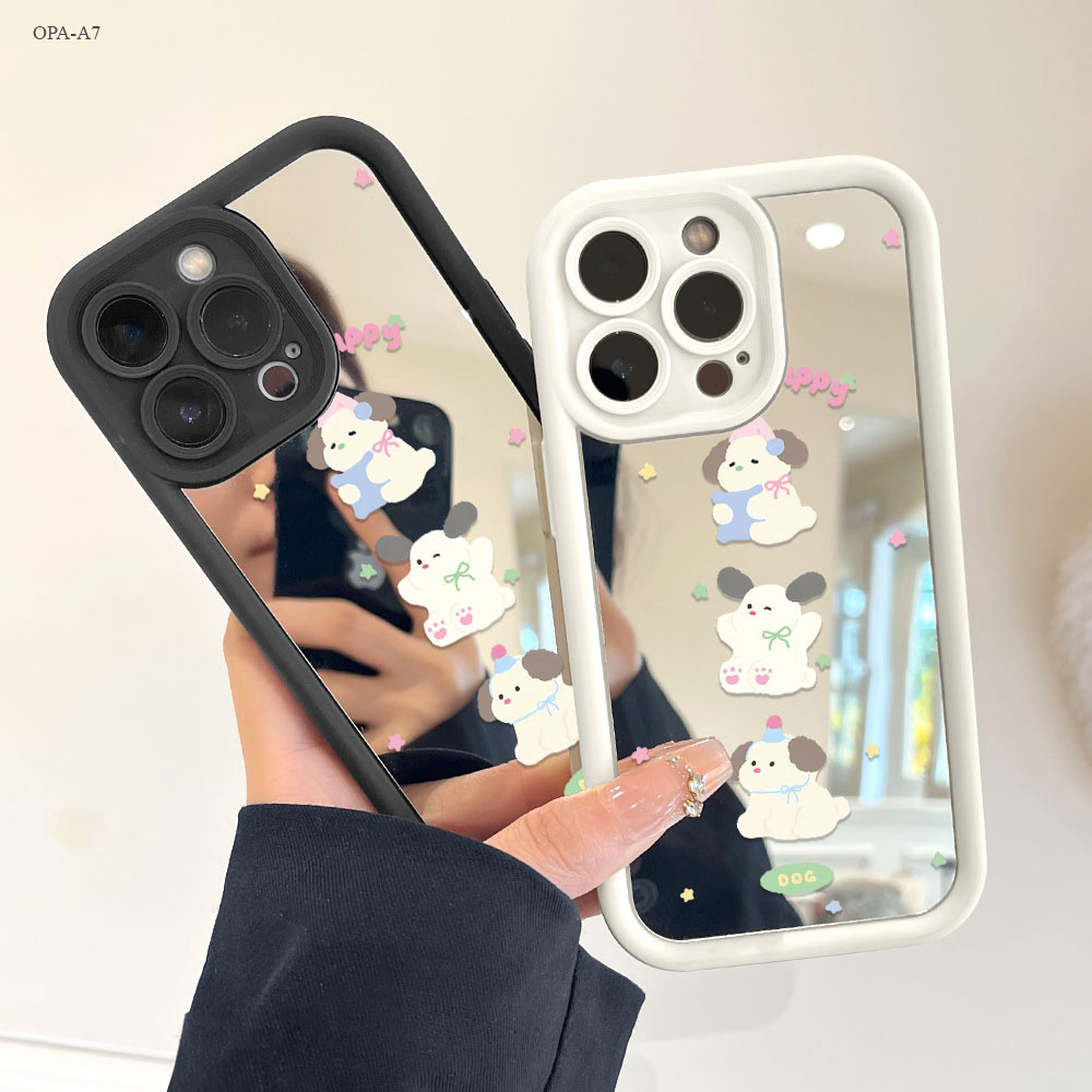 Kesing Mirror case For OPPO A6 A5 A3X A60 A79 A58 A78 A38 A18 A98 A76 A5i A96 A95 A74 A55 A16K A16E 