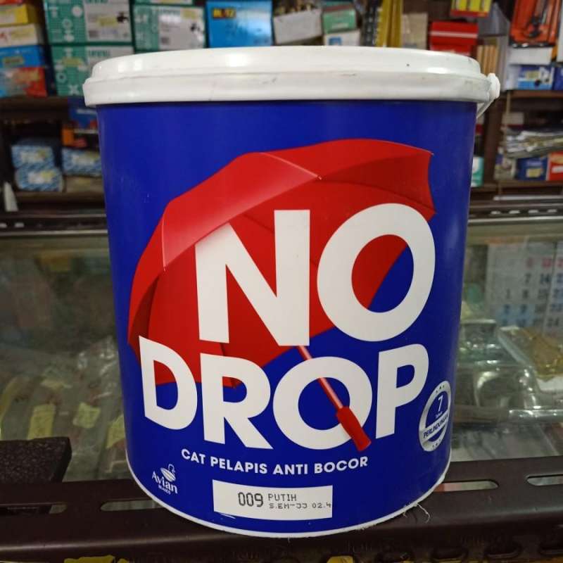 No Drop 4 kg (galon) cat waterproof pelapis anti bocor warna Putih 009