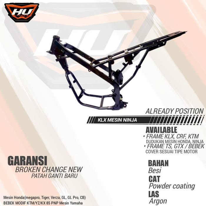FRAME KERANGKA RANGKA TRAIL KLX 150 & KTM 250 PNP MESIN NINJA - KLX MESIN NINJA