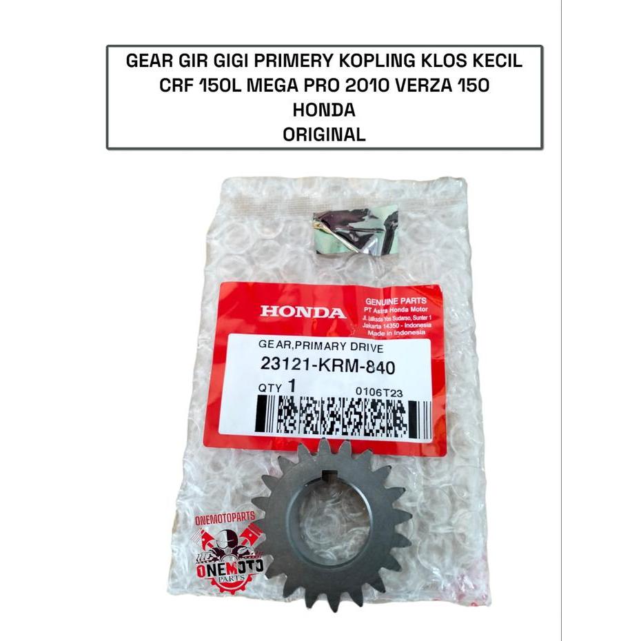 Gear Primery Kopling Crf 150 Megapro 2010 Verza 150 23121-Krm-840 Ori