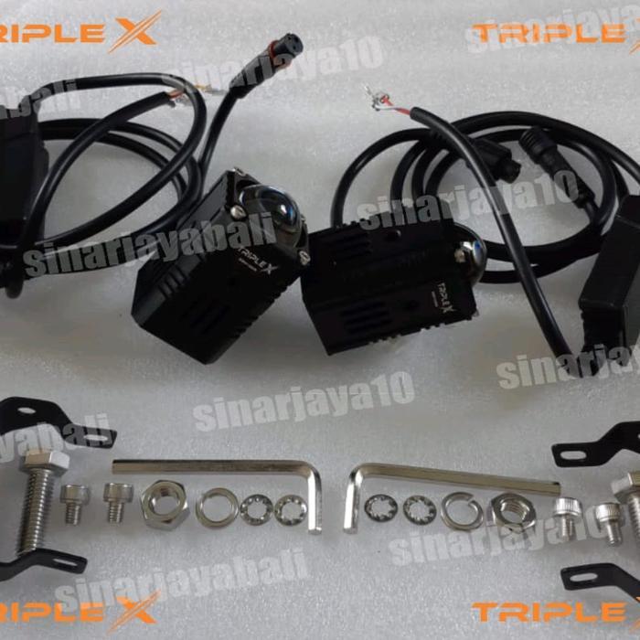 Triple X Lampu Led X1 X 1 Lampu Led Kabut Tembak Foglamp Laser Terang