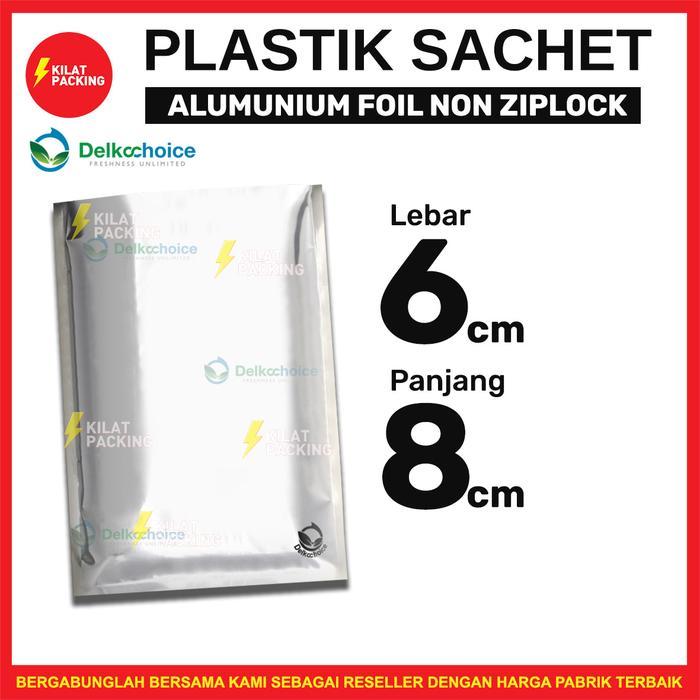 PLASTIK KEMASAN SACHET ALUMUNIUM FOIL SACHET SASET FOIL SATUAN 6x8