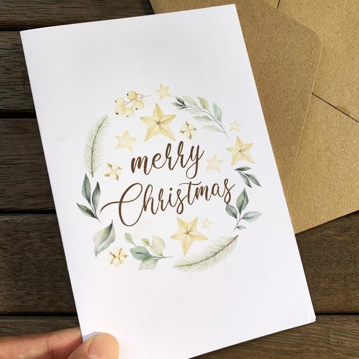 Kartu Ucapan Natal & Amplop Christmas Card Wre