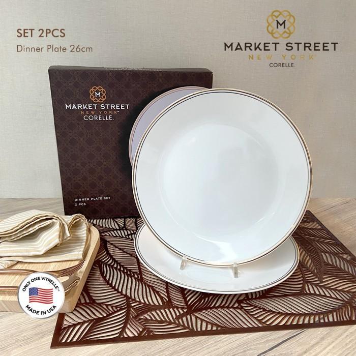 Corelle Market Street Gold Dinner Plate / Set Piring Makan