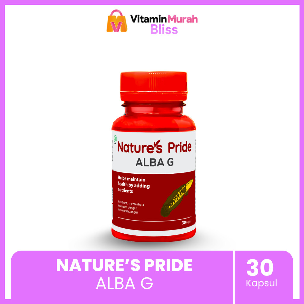 NATURE'S PRIDE ALBA G EKSTRAK IKAN GABUS ISI 30 & 100 KAPSUL