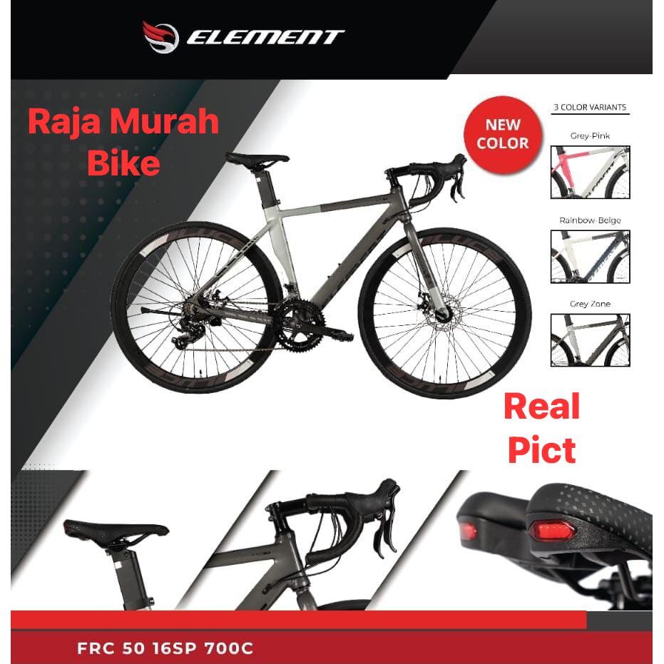 Sepeda Balap Element FRC 50 Road Bike 700c Sepeda Road Bike Element FRC 50 Frame Alloy