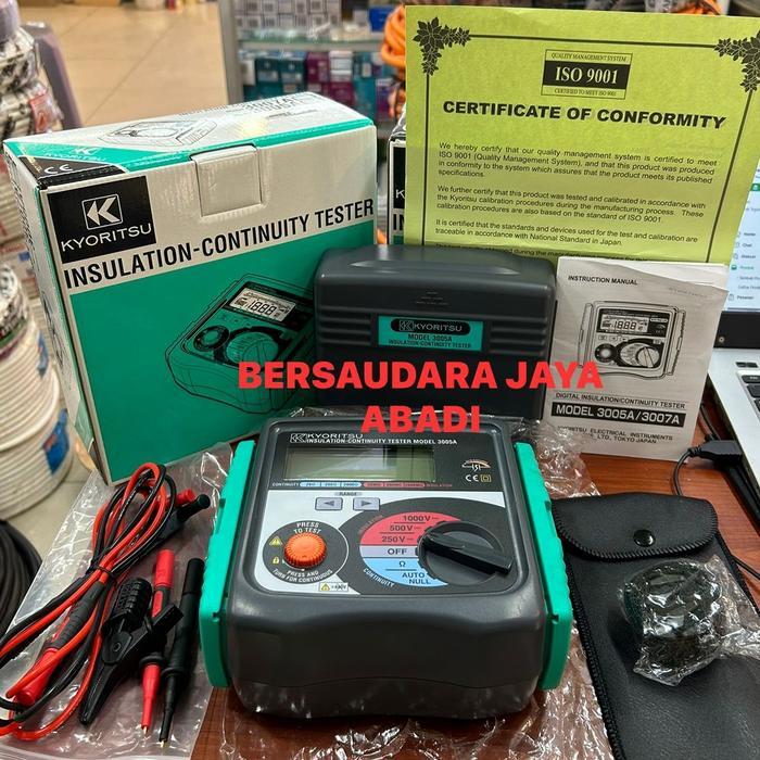 Termurah Promo Meger/Insulation Kyoritsu Teaster 3005A / Meger Kyoritsu 3005 Original