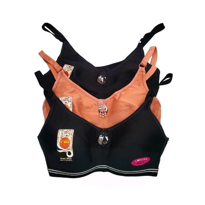 5 Pcs SPORT BRA/BH TANPA BUSA TANPA KAWAT LORINA POLOS CANTIK Nyaman