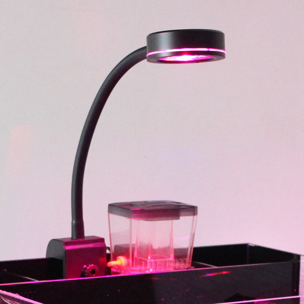 Nano 6X3W Pico Refugium LED Full Spectrum Adjustable Algae Tank Light For Small Corals Reef Aquarium
