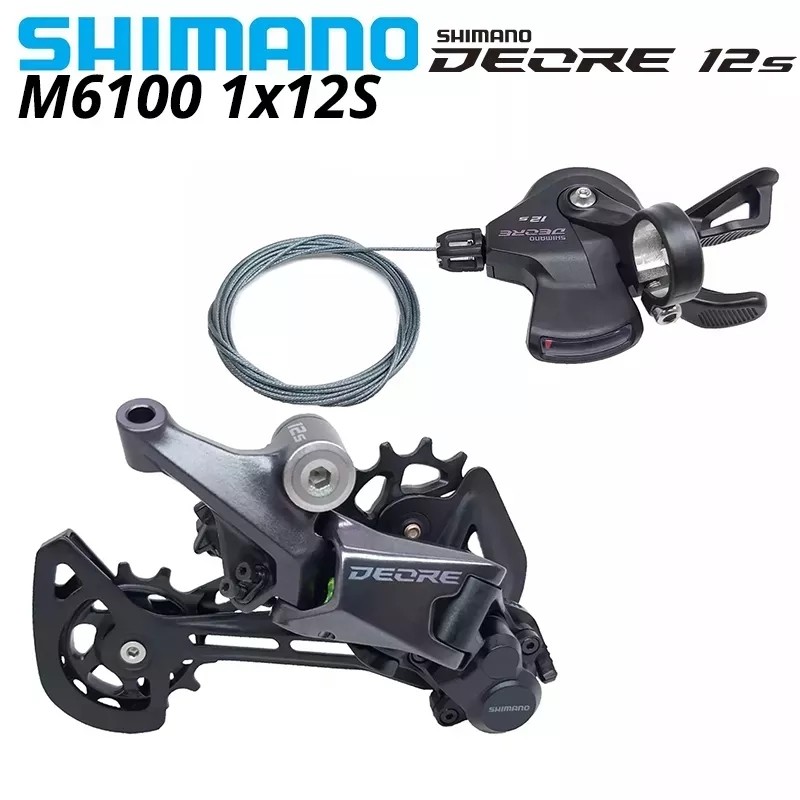 STOK TERBATAS  SHIMANO DEORE M6100 12s Groupset SL M6100 SHIFT LEVER RD M6100 SGS REAR DERAILLEUR 12