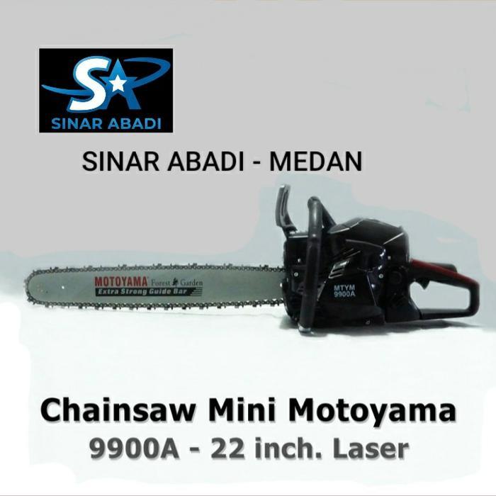 MOTOYAMA 9900A BLACK SENSO SINSO CHAINSAW POTONG KAYU 22" MOTOYAMA