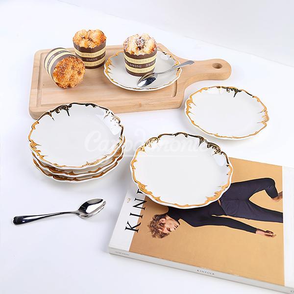Piring Kue Keramik isi 6 pcs Capodimonte