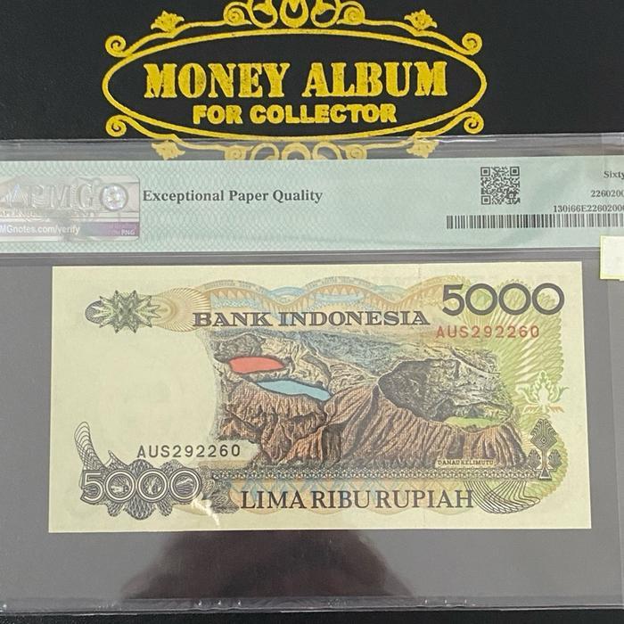 Uang Kuno 5000 Rupiah Sasando Tahun 1992 PMG