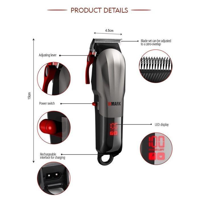 Wmark Ng-115 Profesional Mesin Cukur Rambut Wmark 115