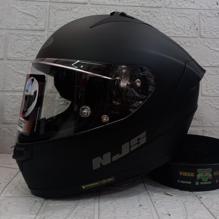 Njs Helm Zx1-R Solid Black DoffNjs Zx1R