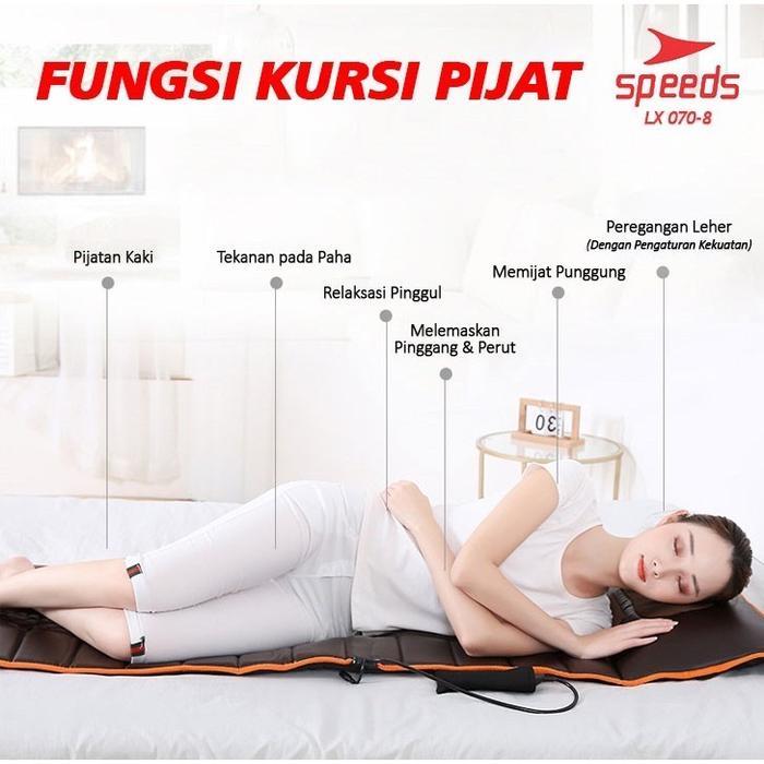 Matras Kasur Kursi Pijat Massage Cushion Portable Body Therapy 070-8