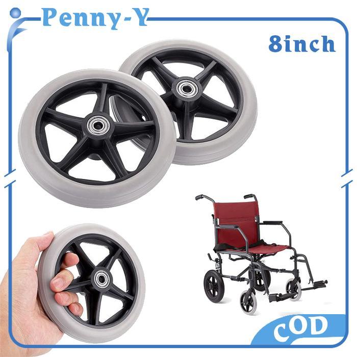Ready Roda Depan Kursi Roda 8 Inch Roda Kursi Roda Ban Mati Kursi Roda