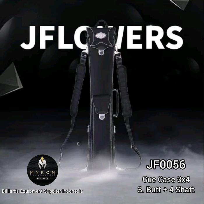 Jflowers Cue Case JF0056~Tas Billiard Jflowers 3x4~3 Butt + 4 Shaft