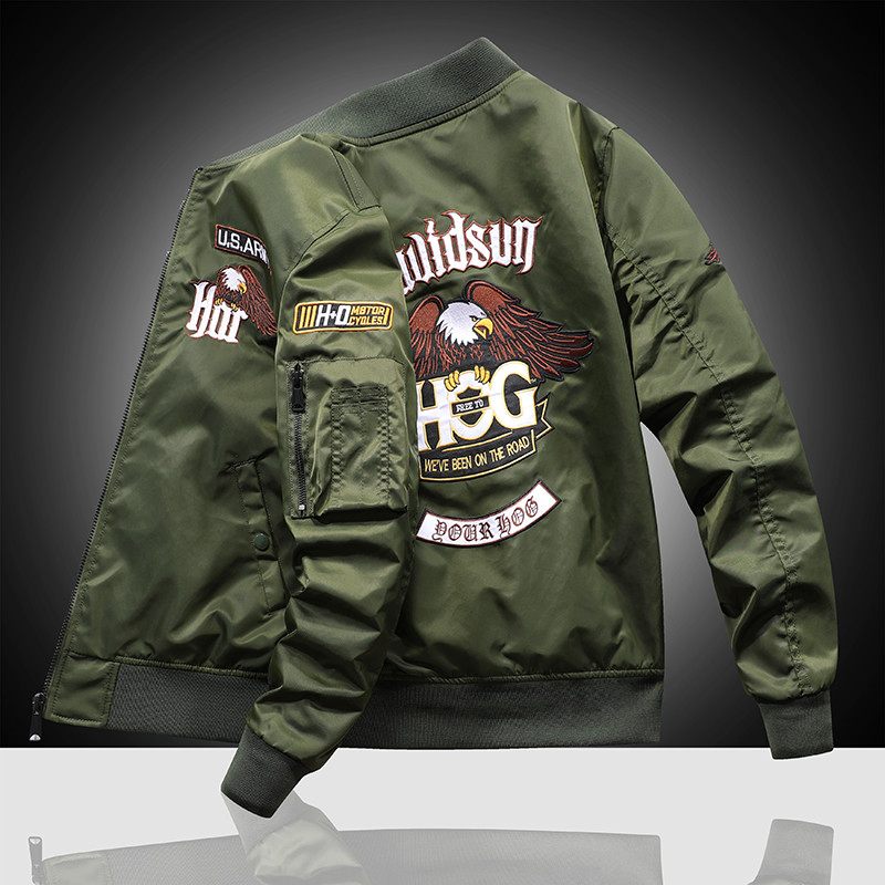 Eagle Flight Jacket Men'S Workwear Spring And Autumn Pilot Baseball Uniform Tactical Flight Suit