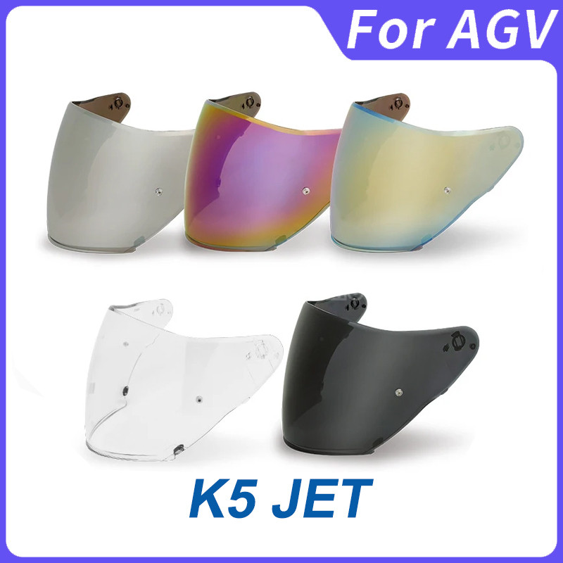 Open Face Helmet Visor Shields For Agv K5 Jet Cascos Visera Windshield Sunshield Sunscreen