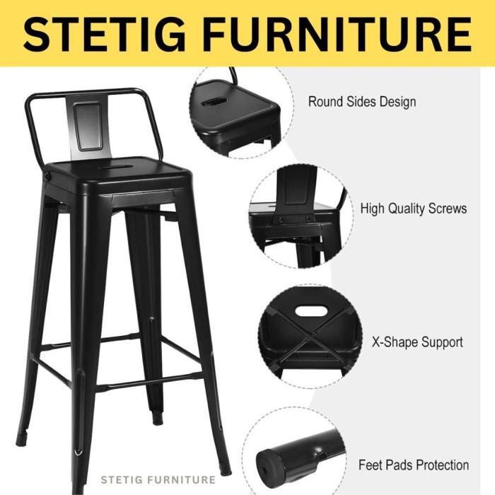 Kursi besi kursi iron bangku tinggi bar bangku tinggi cafe kursi bar