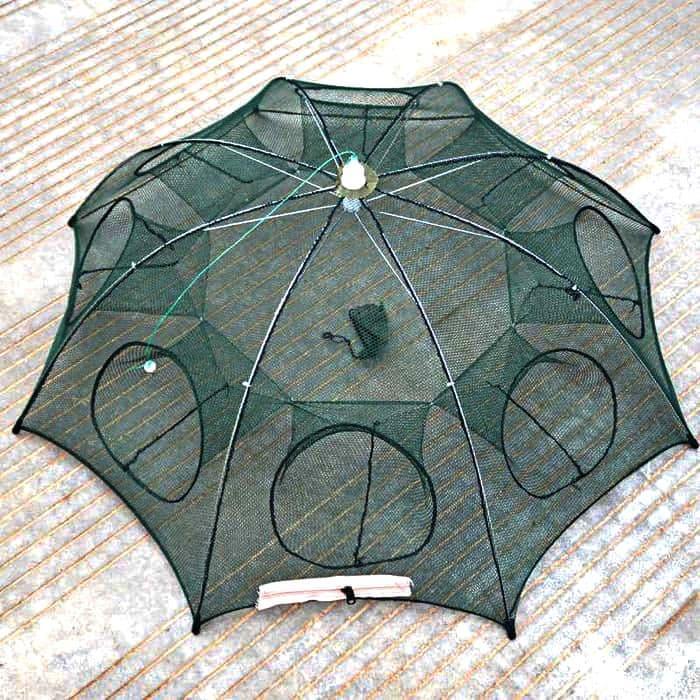 TERMURAH Perangkap Ikan Bubu Payung Hexagonal 8 Lubang READY STOCK