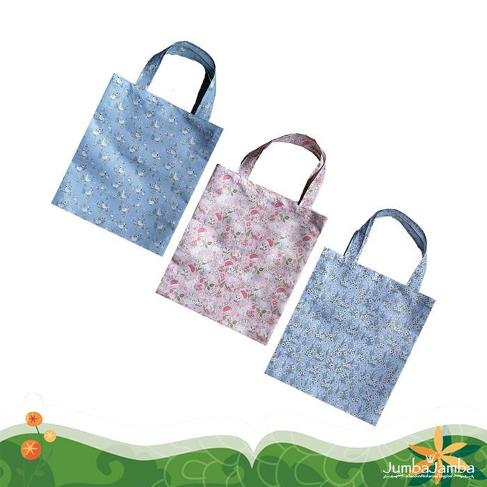 TAS BELANJA LIPAT BAHAN TASLAN PARASUT - BABY ANIMAL WATER REPELLENT FABRIC FOLDABLE SHOPPING BAG
