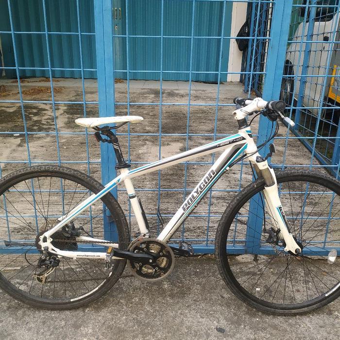 Polygon HEIST 4.0 sepeda Hybrid MTB Balap Roadbike bkn Fixie Fixi sepeda gunung